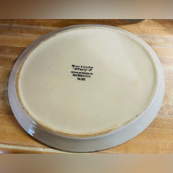 Vintage Home Interiors ceramic platter. Mint condition. - Picture 2 of 2